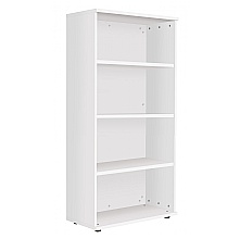White Premium Bookcase, 1600mm high