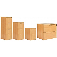 Filing Cabinets in four colours and four sizes