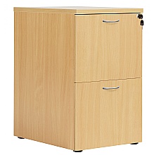 Nova Oak 2 drawer filing cabinet, with two keys