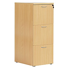 Nova Oak 3 drawer filing cabinet, with two keys