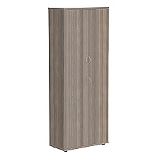 Grey Oak 2000mm high cupboard four shelves