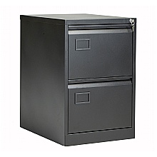 Black BISLEY Contract Filing Cabinets, 2 drawers