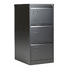 Black BISLEY Contract Filing Cabinets, 3 drawers