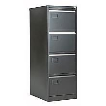 Black BISLEY Contract Filing Cabinets, 4 drawers