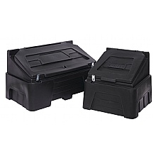 200 & 400 black recycled grit bins