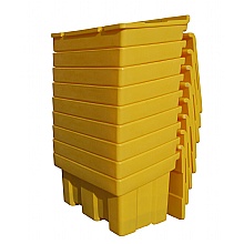 Grit Bins Stacked to move on a pallet
