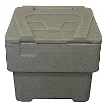 Grey 60 Litres grit bin with or without salt