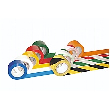 Coloured self adhesive floor safety tapes