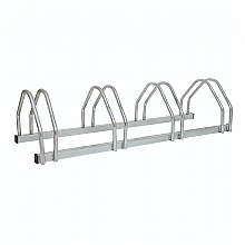 Zinc plated bicycle rack, free 2 day delivery