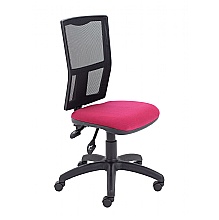 High Back Black Mesh Back Office Chairs, Claret