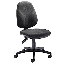 Shaped Back Permanent Contact Chair, Charcoal
