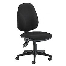 Shaped Back Permanent Contact Chair, Black
