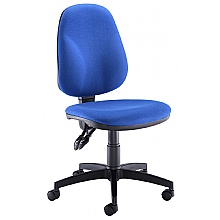 Shaped Back Permanent Contact Chair, Royal Blue