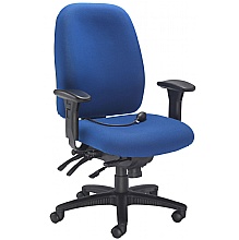 Heavy Duty 24 Hour High Back Posture Chair, Blue