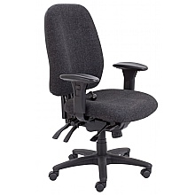 H/ Duty 24 Hour High Back Posture Chair, Charcoal