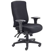 Office Chair - 24-Hour Heavy Duty Fabric, Adjustable Arms