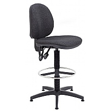 Mid Back High Lift Draughter Chair, Charcoal