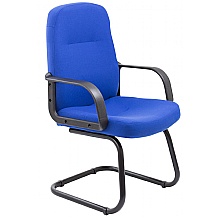Royal Blue Fabric cantilever visitors Chair