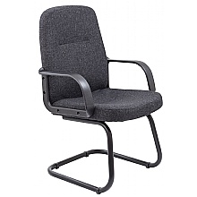 Charcoal Fabric visitors cantilever Chair