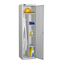 Uniform Locker, silver grey with silver grey  door