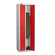 Twin Locker for two persons with red doors