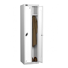 Twin Locker for two persons with white doors