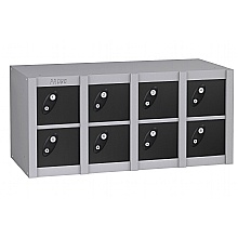 Mobile Phone Lockers, 8 compartments, black