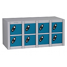 Mobile Phone Lockers, 8 compartments, blue