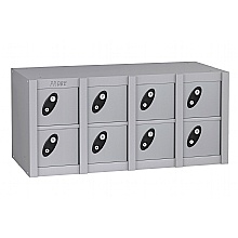 Mobile Phone Lockers, 8 compartments, s/grey