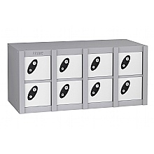 Mobile Phone Lockers, 8 compartments, white
