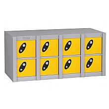 Mobile Phone Lockers, 8 compartments, yellow