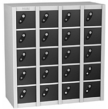 Mobile Phone Lockers, 20 compartments, black