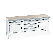 Heavy Duty storage workbench, light grey