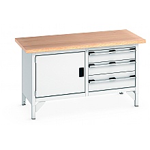 Heavy Duty Storage workbench, light grey