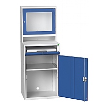 Computer Cupboards, Industrial Workstation with Lockable Storage