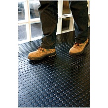 Blue cobadot raised  studded PVC vinyl matting