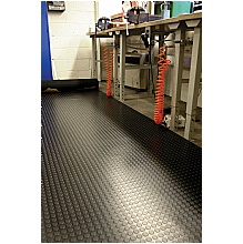 Grey cobadot industrial rubber matting
