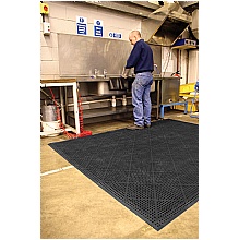Black coba flexi-deck anti slip leisure mat