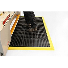 Anti Fatigue open work mats for oily areas