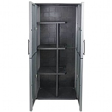 Plastic Utility cupboards with three half shelves