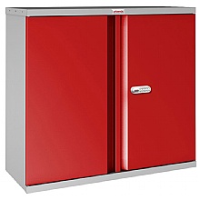 red 830mm Cupboard with electronic lock