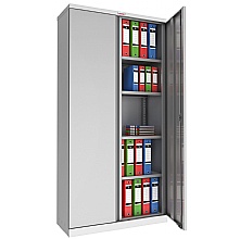 Grey 1830mm steel filing cupboard