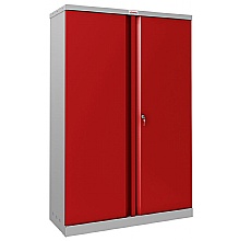 1400mm office red cupboard with key lock