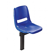 Blue polypropylene Seat for Canteen Seating Unit