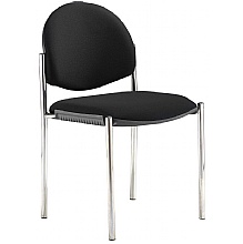 Coda black fabric Meeting Chairs without arm