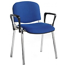 Tauras Fabric chrome Meeting Chairs with arms