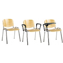 Tauras wooden meeting chairs in 3 models