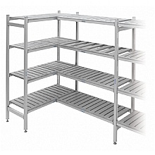Cold room plastic shelving units with alu upright
