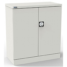 Traffic White Metal Office cupboard, 1020mm high