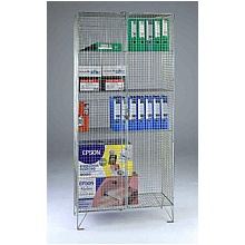 Wire Mesh Storage Cupboard  Double Door, UK Made